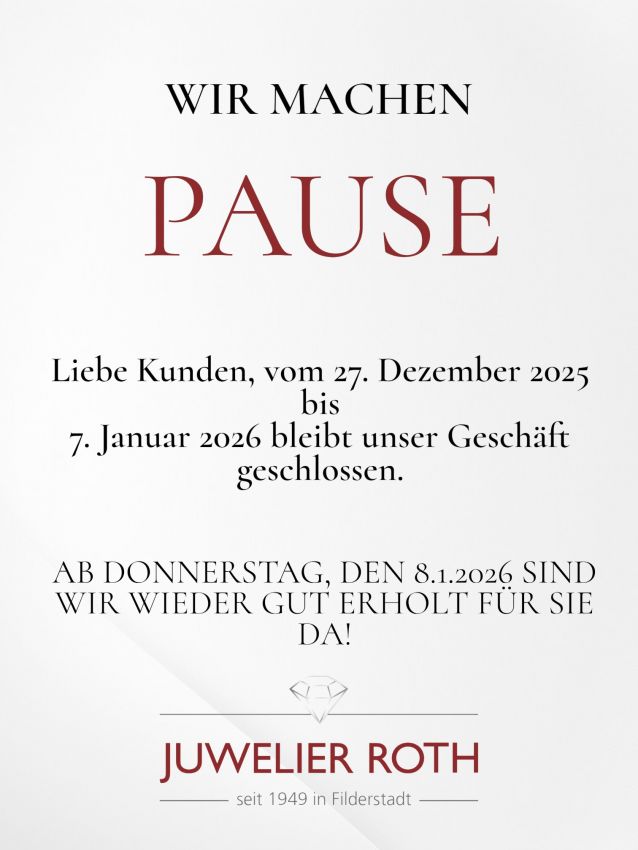 Trau(m)ringwochen bei Juwelier Roth in Filderstadt